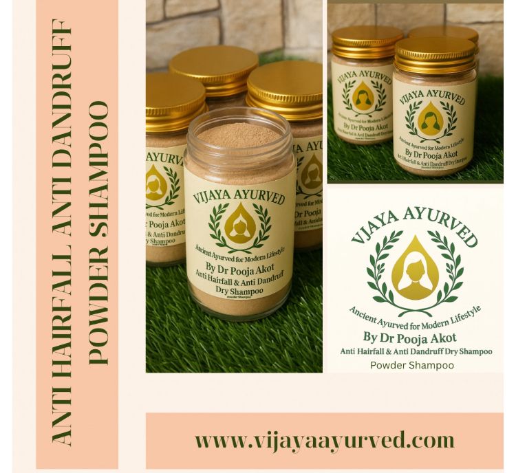 VIJAYA AYURVED ANTI-DANDRUFF POWDER SHAMPOO